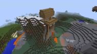 A small cliffside house can make for great views when built with plenty of windows (Image via Mojang || Tdeweyer/Instructables)
